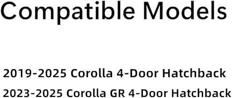 Heated Back Window Back Glass Compatible with Toyota Corolla/Corolla GR 4 Door Hatchback 2019-2025 Models