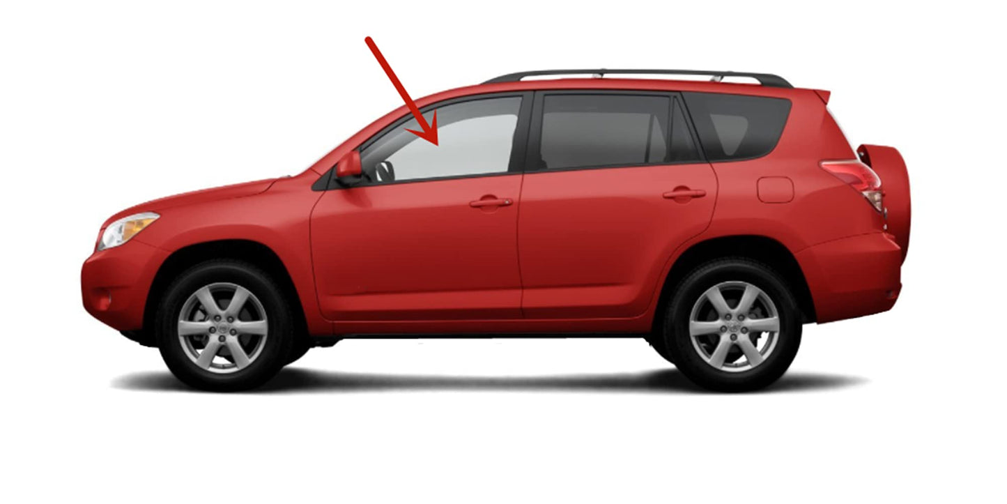 Driver Left Side Front Door Window Door Glass Compatible with Toyota Rav4 2006-2012 Models
