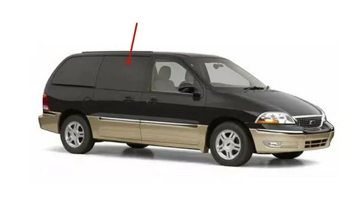 Passenger Right Side Rear Sliding Door Window Door Glass Compatible with Ford Freestar 2004-2007/Mercury Monterey 2004-2007/Ford Windstar 1999-2003 Models