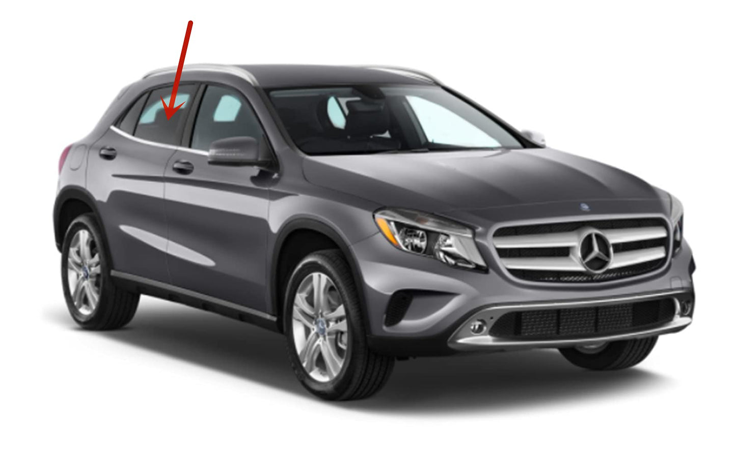 Passenger Right Side Rear Door Window Door Glass Compatible with Mercedes Benz GLA250 / GLA45 AMG 2015-2020 Models