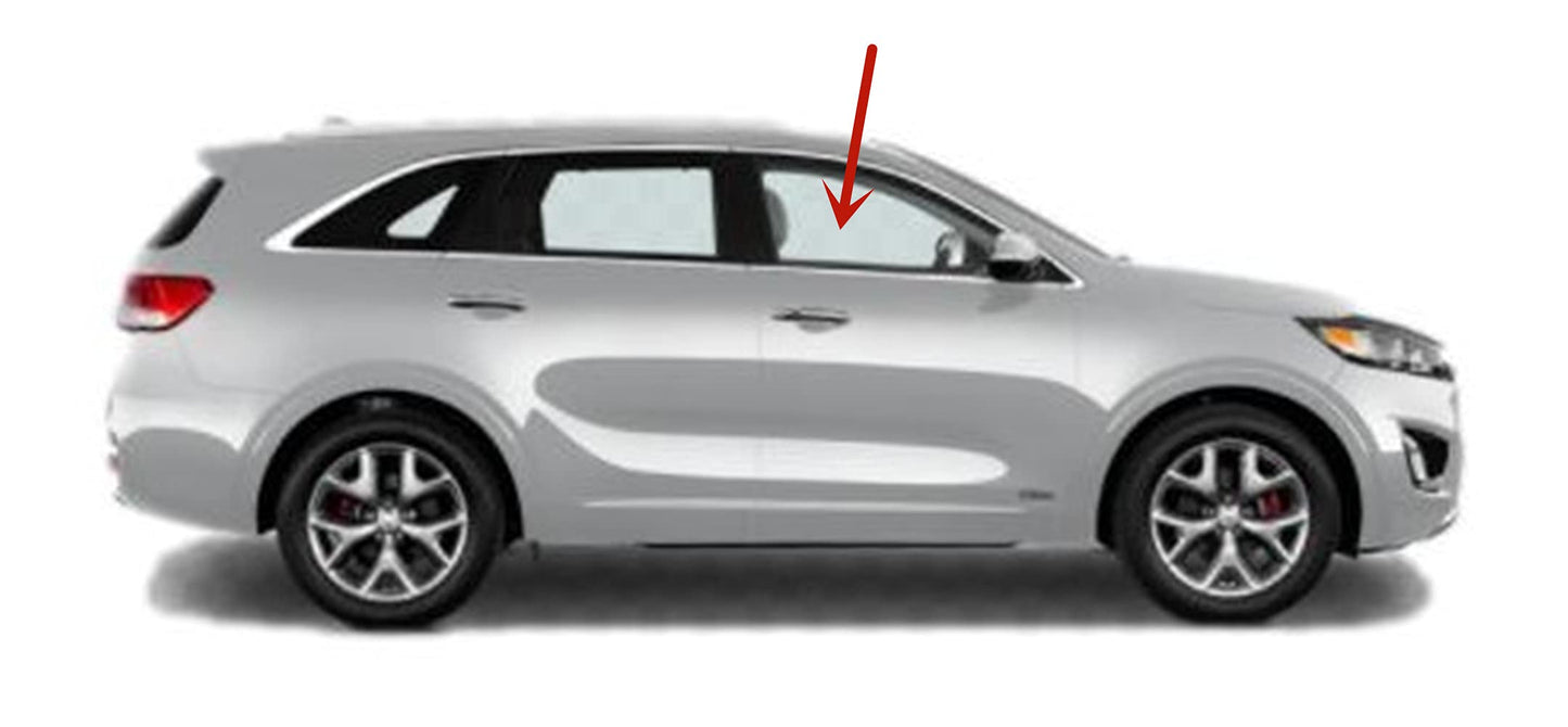 Laminated Passenger Right Side Front Door Window Door Glass Compatible with Kia Sorento 2016-2020 Models