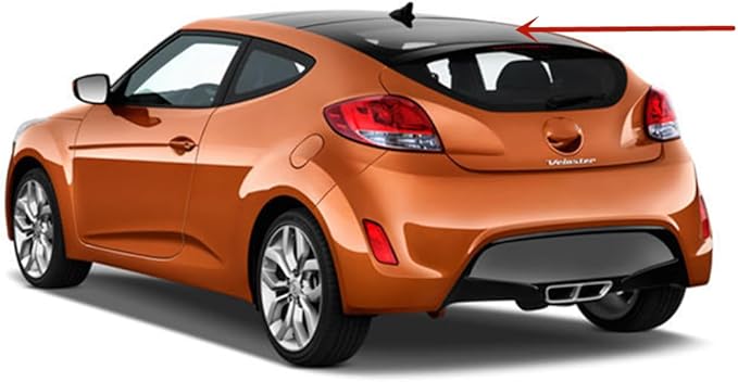 Upper Heated W/ Antenna Rear Back Window Back Glass Compatible with Hyundai Veloster 2012-2017 Models