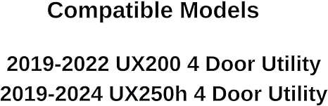 Tempered Driver Left Side Front Door Window Door Glass Compatible with Lexus UX200 / UX250h 2019-2024 Models