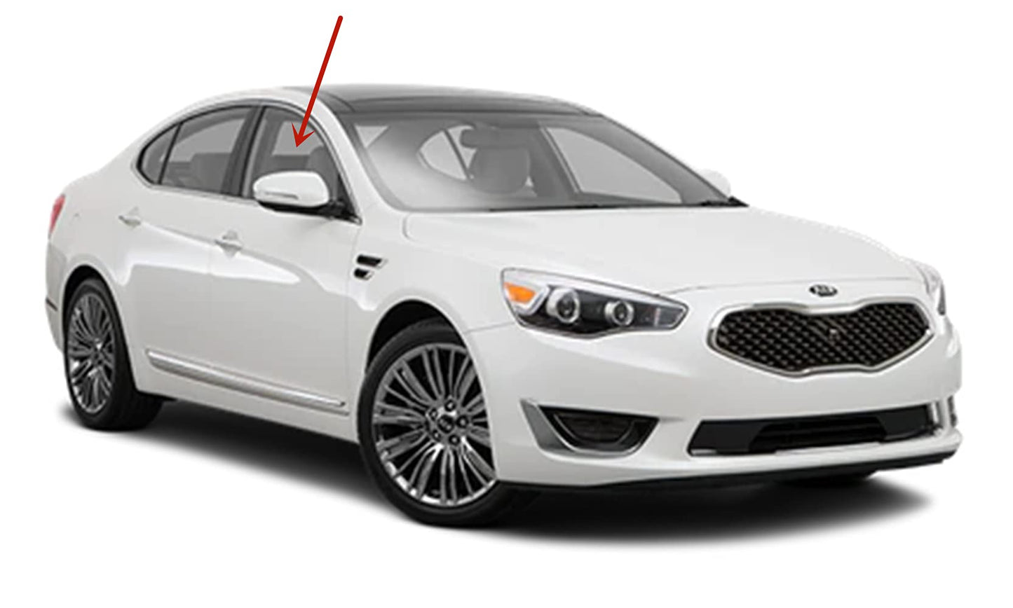 Passenger Right Side Front Door Window Door Glass Compatible with Kia Cadenza 2014-2016 Models