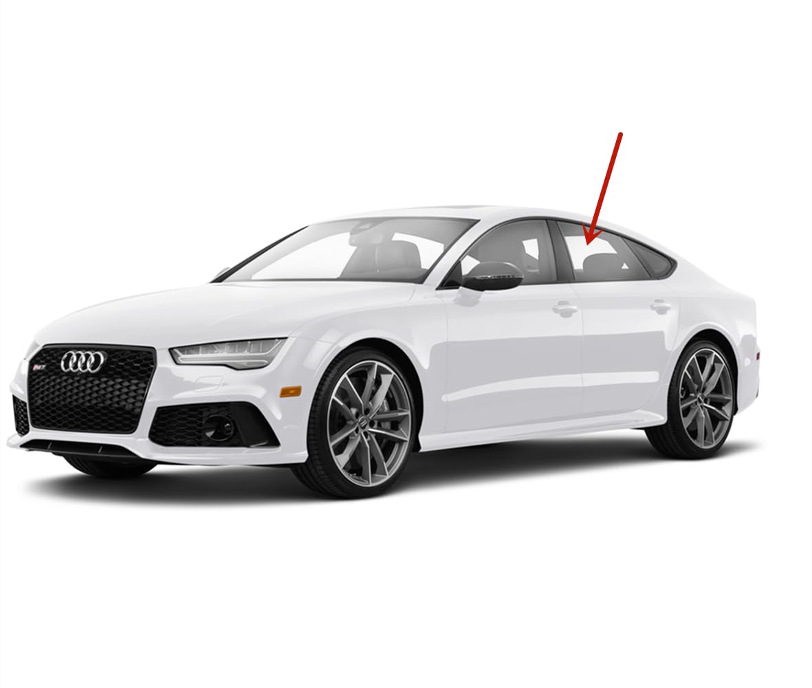 Tempered Driver Left Side Rear Door Window Door Glass Compatible with Audi A7 S7 RS7 2011-2018 Models