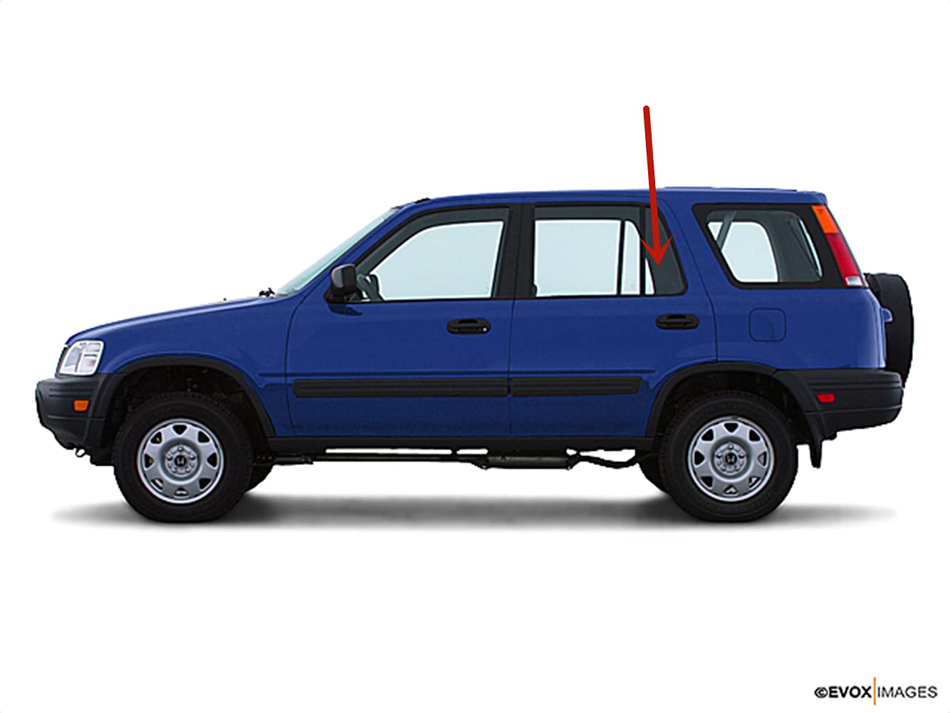 Driver Left Side Rear Vent Window Vent Glass Compatible with Honda CR-V 1997-2001 Models