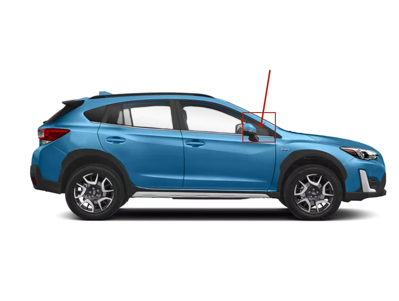 Tempered Passenger Right Side Front Vent Window Vent Glass Compatible with Subaru Crosstrek 2018-2023 / WRX 2022-2025 Models