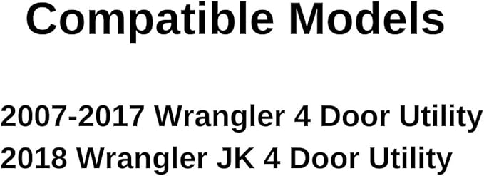 OEM Passenger Right Side Rear Door Window Door Glass Compatible with Jeep Wrangler 2007-2017 Models/ Wrangler JK 2018 Models