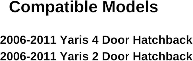 Heated Back Window Back Tailgate Glass Compatible with Toyota Yaris Hatchback 2006-2011 Models