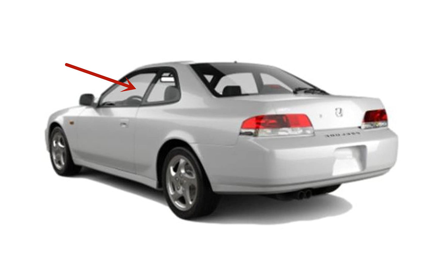 Driver Left Side Door Window Door Glass Compatible with Honda Prelude 2 Door Coupe 1997-2001 Models