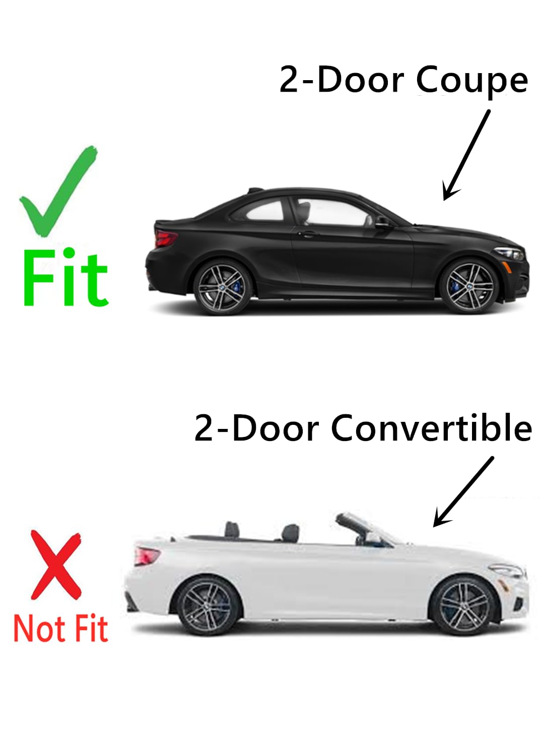 Tempered Passenger Right Side Door Window Door Glass Compatible with BMW 228i 230i M2 M235i M240i 2-Door Coupe 2014-2021 Models