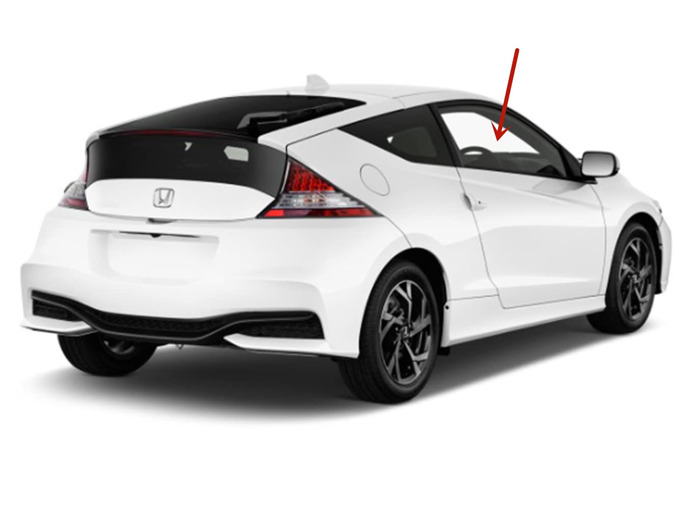 Passenger Right Side Door Window Door Glass Compatible with Honda CR-Z 2-Door Coupe 2011-2016 Models