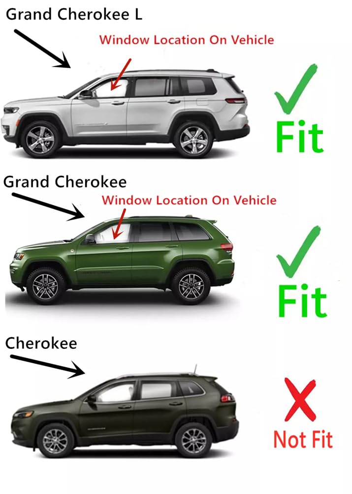 5MM Laminated Driver Left Side Front Door Window Door Glass Compatible with Jeep Grand Cherokee 2022-2025 / Grand Cherokee L 2021-2025 Models