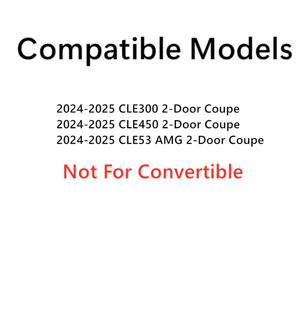 Heated Rear Back Window Back Glass Compatible with Mercedes Benz CLE-Class CLE300 CLE450 CLE53AMG 2-Door Coupe 2024-2025 Models