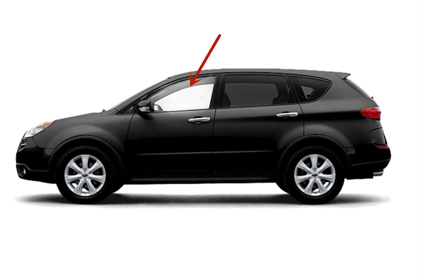 Clear Tempered Driver Left Side Front Door Window Door Glass Compatible with Subaru Tribeca / B9 Tribeca 2006-2014 Models