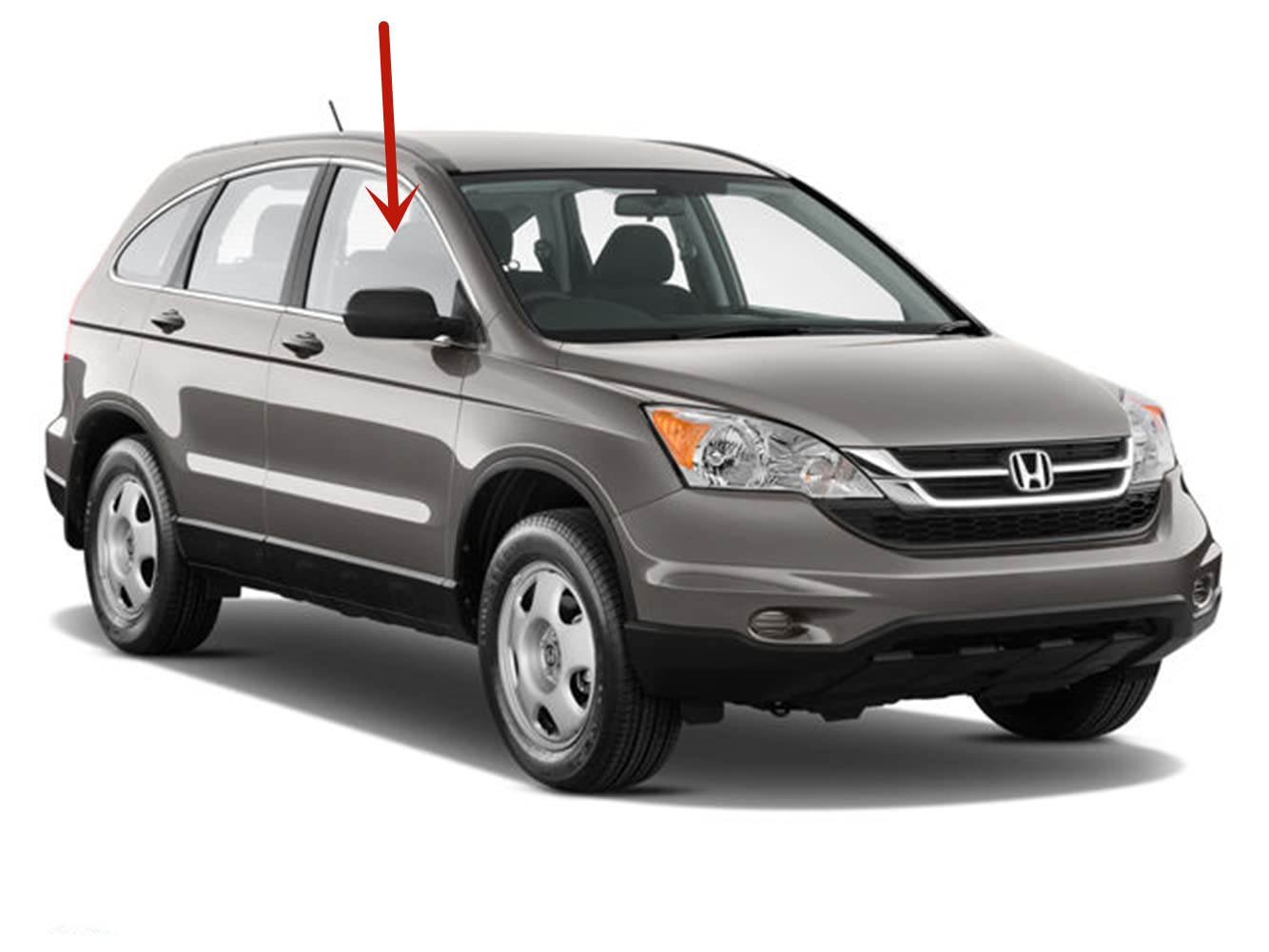 Passenger Right Side Front Door Window Door Glass Compatible with Honda CR-V 2007-2011 Models