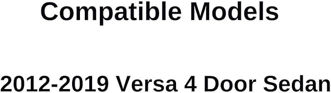 Passenger Right Side Front Door Window Door Glass Compatible with Nissan Versa 4 Door Sedan 2012-2019 Models