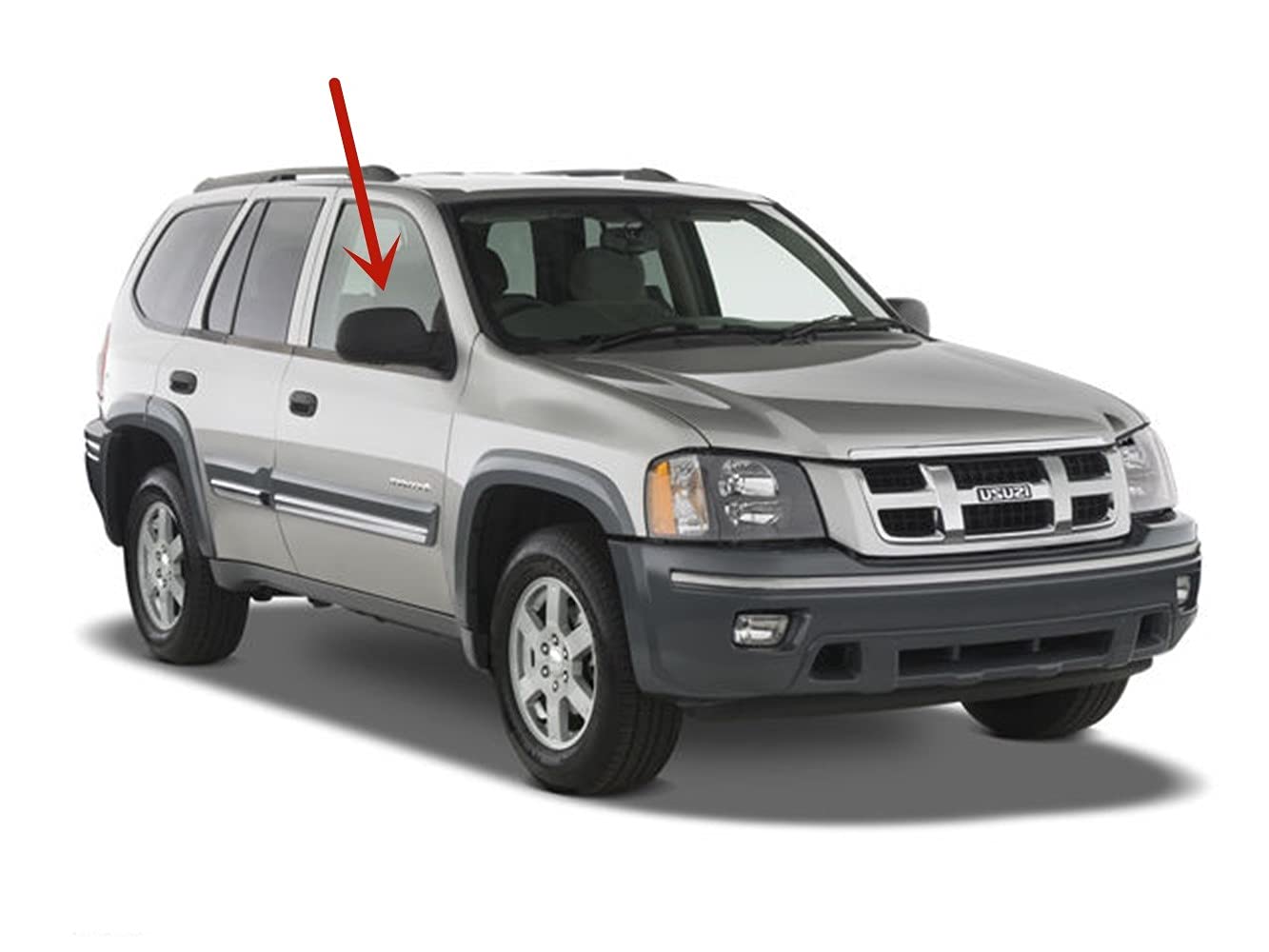 Passenger Right Side Front Door Window Door Glass Compatible with Isuzu Ascender 2003-2009 Models