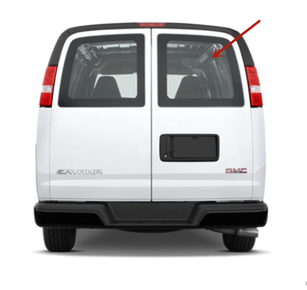 Stationary Back Window Back Glass Passenger Right Side Compatible with Chevrolet Express/GMC Savana 1500 2500 3500 1996-2002 Models