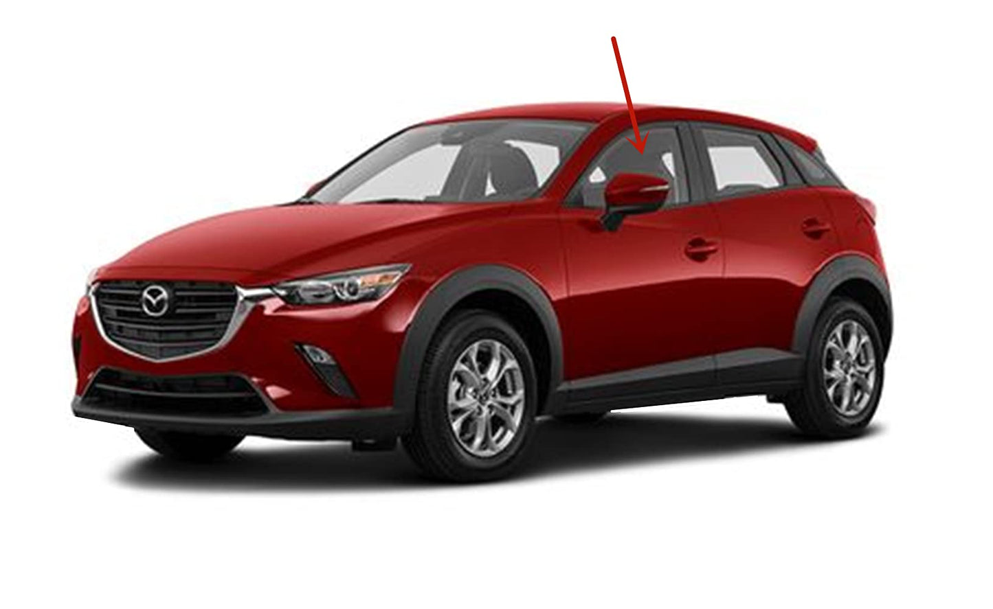 Driver Left Side Front Door Window Door Glass Compatible with Mazda CX-3 2016-2021 Models