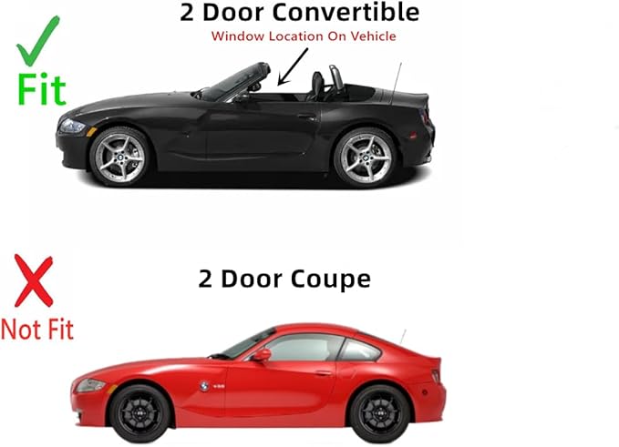 Driver Left Side Window Door Glass Compatible with BMW Z4/BMW M Roadster 2 Door Convertible 2003-2008 Models