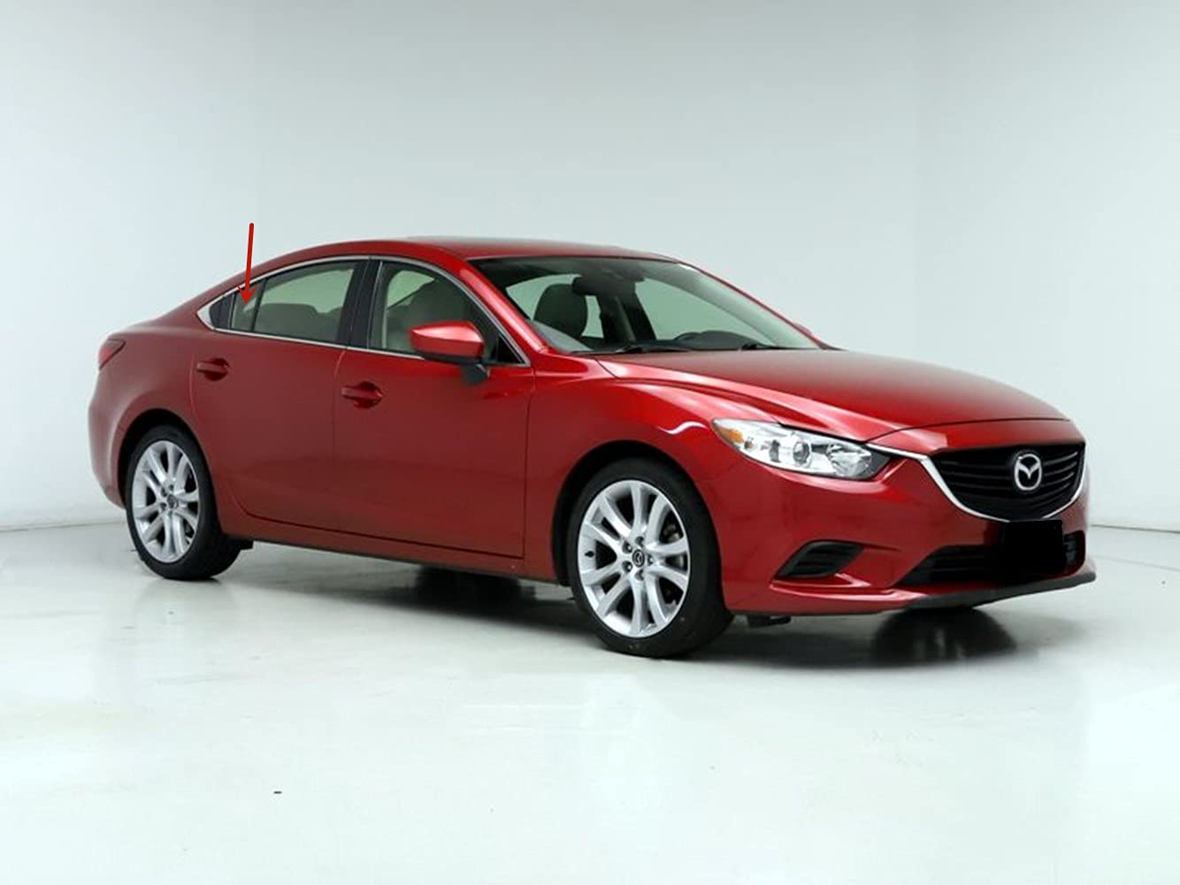 Passenger Right Side Rear Vent Window Vent Glass Compatible with Mazda 6 4 Door Sedan 2009-2013 Models