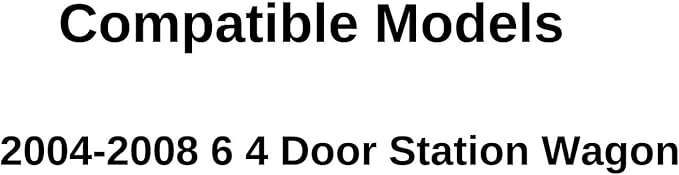 Driver Left Side Rear Door Window Door Glass Compatible with Mazda 6 2004-2008 4 Door Station Wagon Models