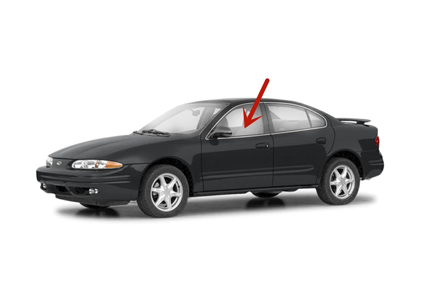 Driver Left Side Front Door Window Door Glass Compatible with Oldsmobile Alero/Pontiac Grand Am 4 Door Sedan 1999-2005 Models