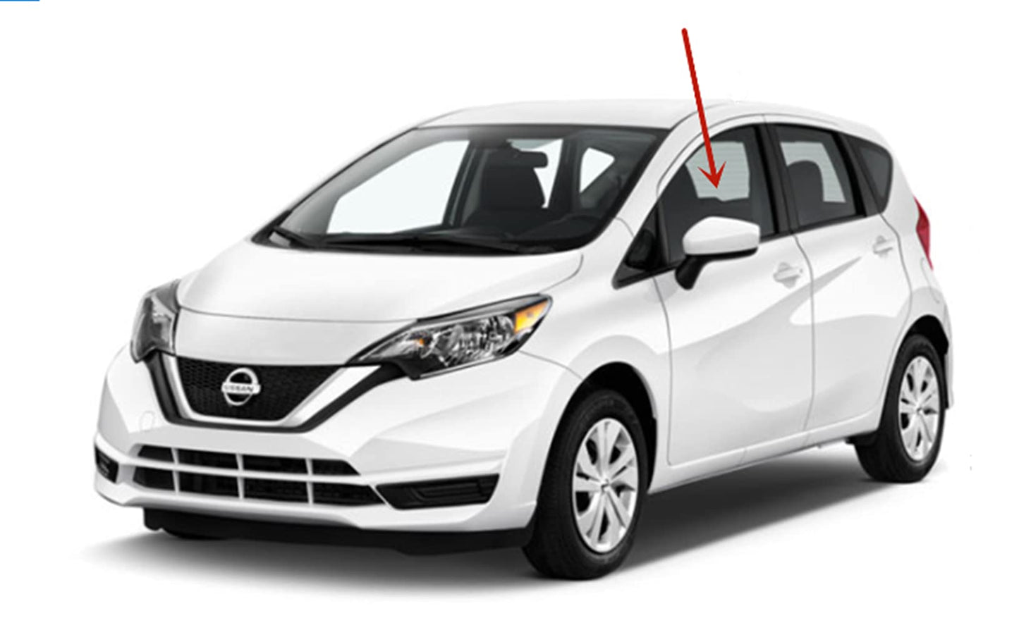 OEM Driver Left Side Front Door Window Door Glass Compatible with Nissan Versa Note 4 Door Hatchback 2014-2019 Models