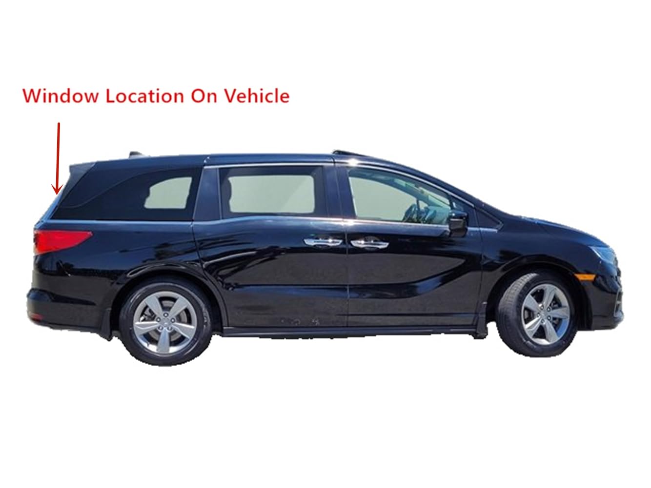 Heated Back Tailgate Window Back Glass Compatible with Honda Odyssey 2018-2025 Models