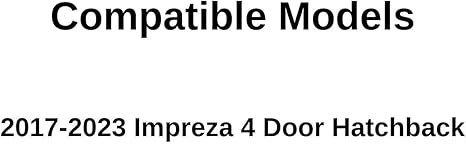 Tempered Passenger Right Side Rear Door Window Door Glass Compatible with Subaru Impreza 4-Door Hatchback 2017-2023 Models