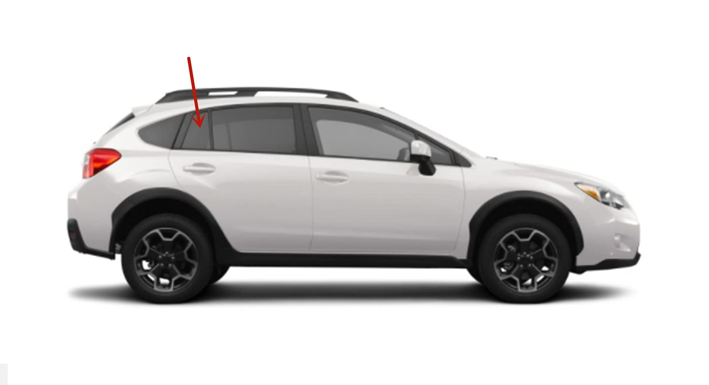 Passenger Right Side Rear Vent Window Vent Glass Compatible with Subaru XV Crosstrek 2013-2017 Models