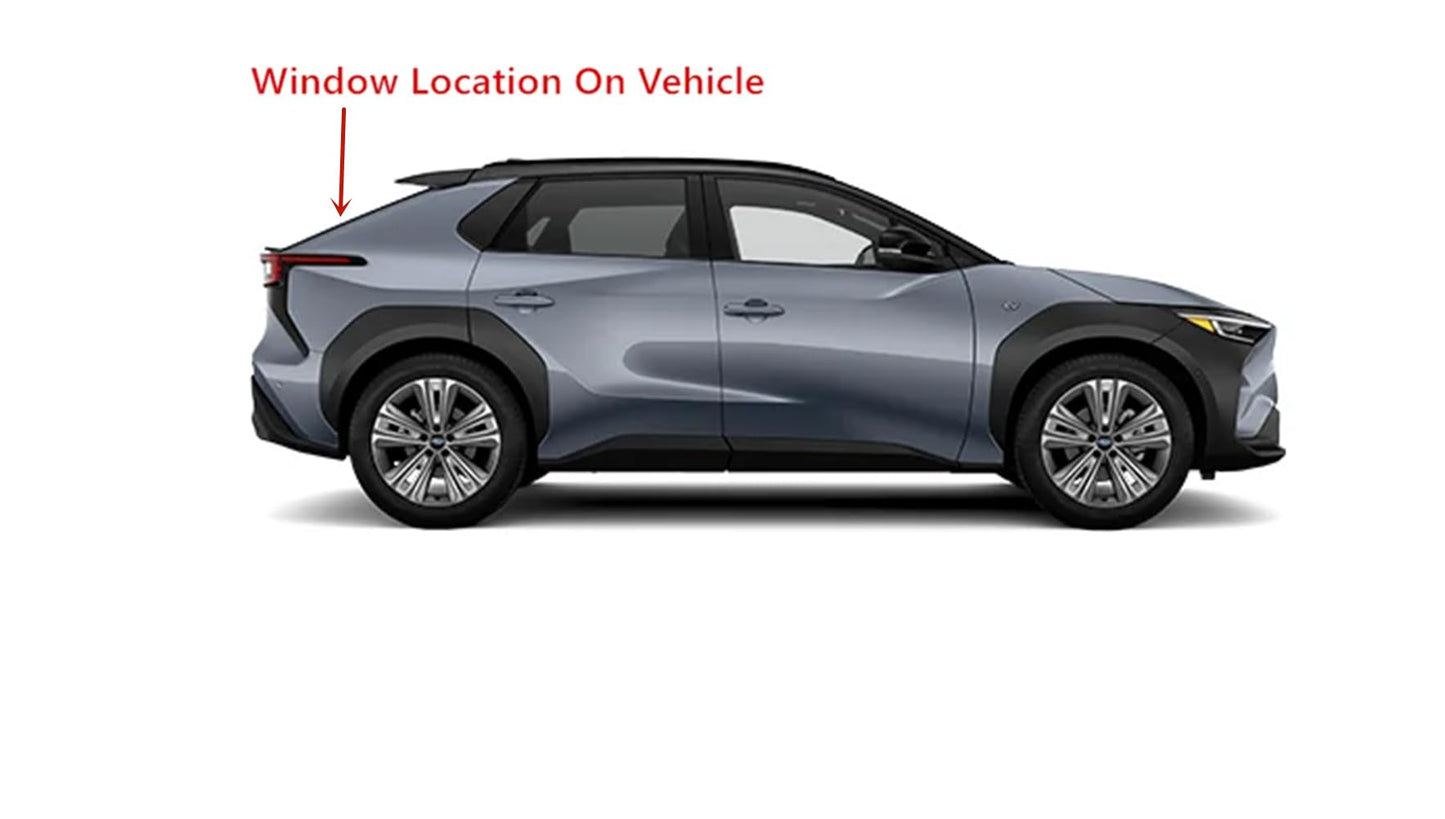 Heated Rear TailGate LiftGate Back Window Back Glass Compatible with Toyota BZ4X / Subaru Solterra 2023-2025 Models