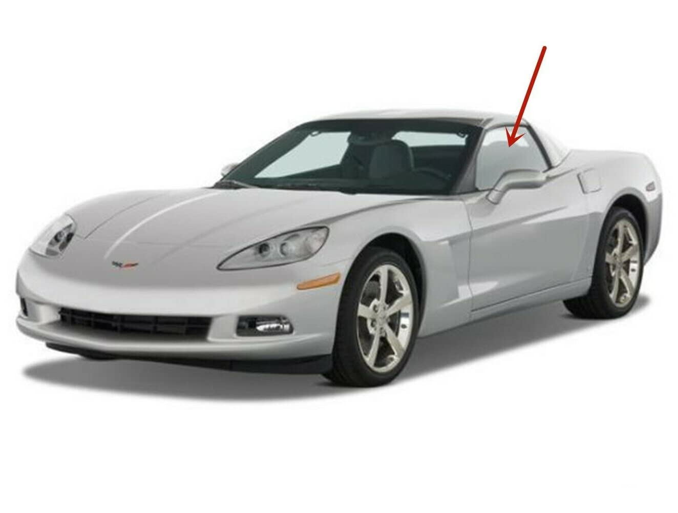 Driver Left Side Door Window Door Glass Compatible with Chevrolet Corvette 2005-2013 Models