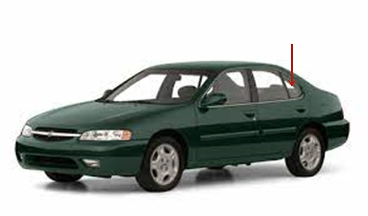 Driver Left Side Rear Vent Glass Vent Window Compatible with Nissan Altima 4 Door Sedan 1998-2001 Models