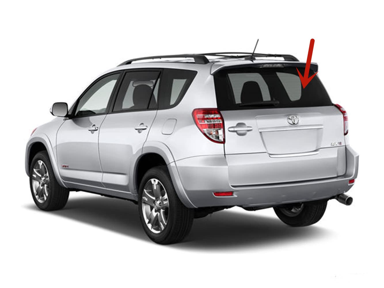 Heated Back Window Back Tailgate Glass Compatible With Toyota RAV4 2006-2012 Models