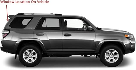 Heated Back Tailgate Window Back Glass Compatible with Toyota 4Runner 2010-2024 Models
