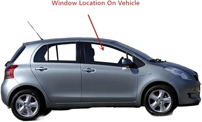 Passenger Right Side Front Door Window Door Glass Compatible with Toyota Echo 4 Door Sedan 2000-2005 Models/Toyota Yaris 4 Door Hatchback 2004-2005 Models