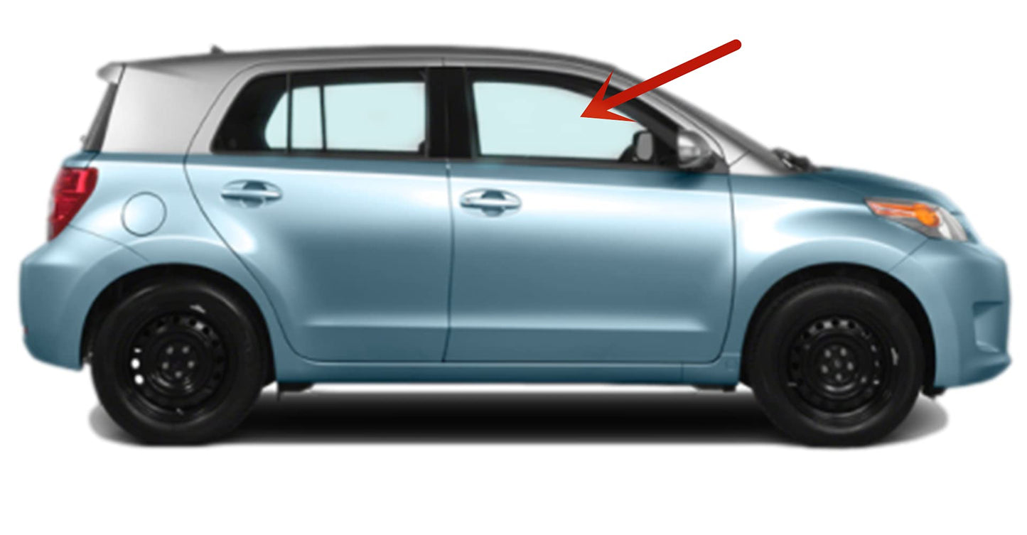 Passenger Right Side Front Window Glass Compatible with Scion XD 4 Door Hatchback 2008-2014 Models