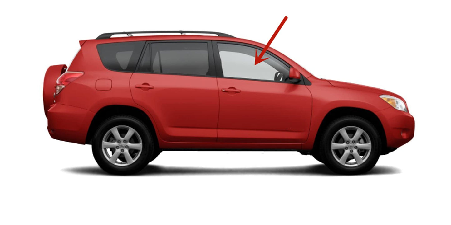 Passenger Right Side Front Door Window Door Glass Compatible with Toyota Rav4 2006-2012 Models