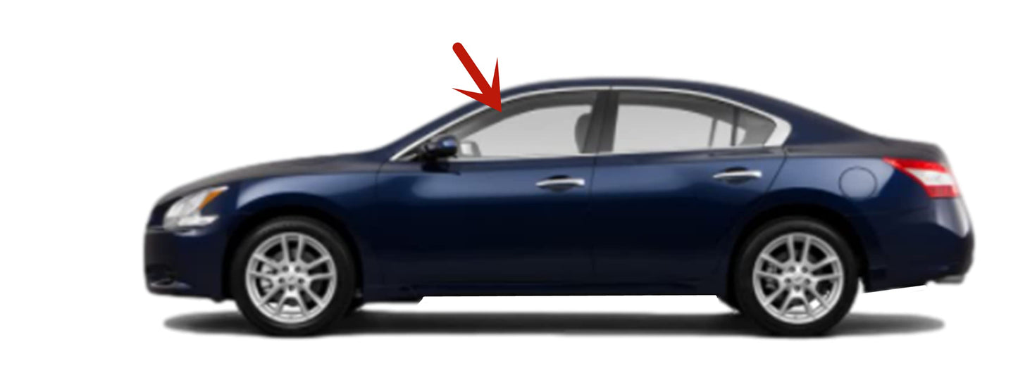 Driver Left Side Front Door Window Door Glass Compatible with Nissan Maxima 2009-2015 Models