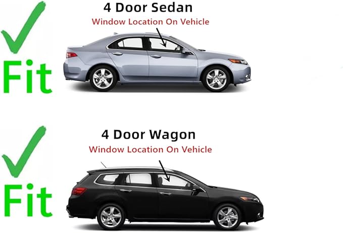 Passenger Right Side Front Door Window Door Glass Compatible with Acura TSX 4 Door Sedan/Wagon 2009-2014 Models