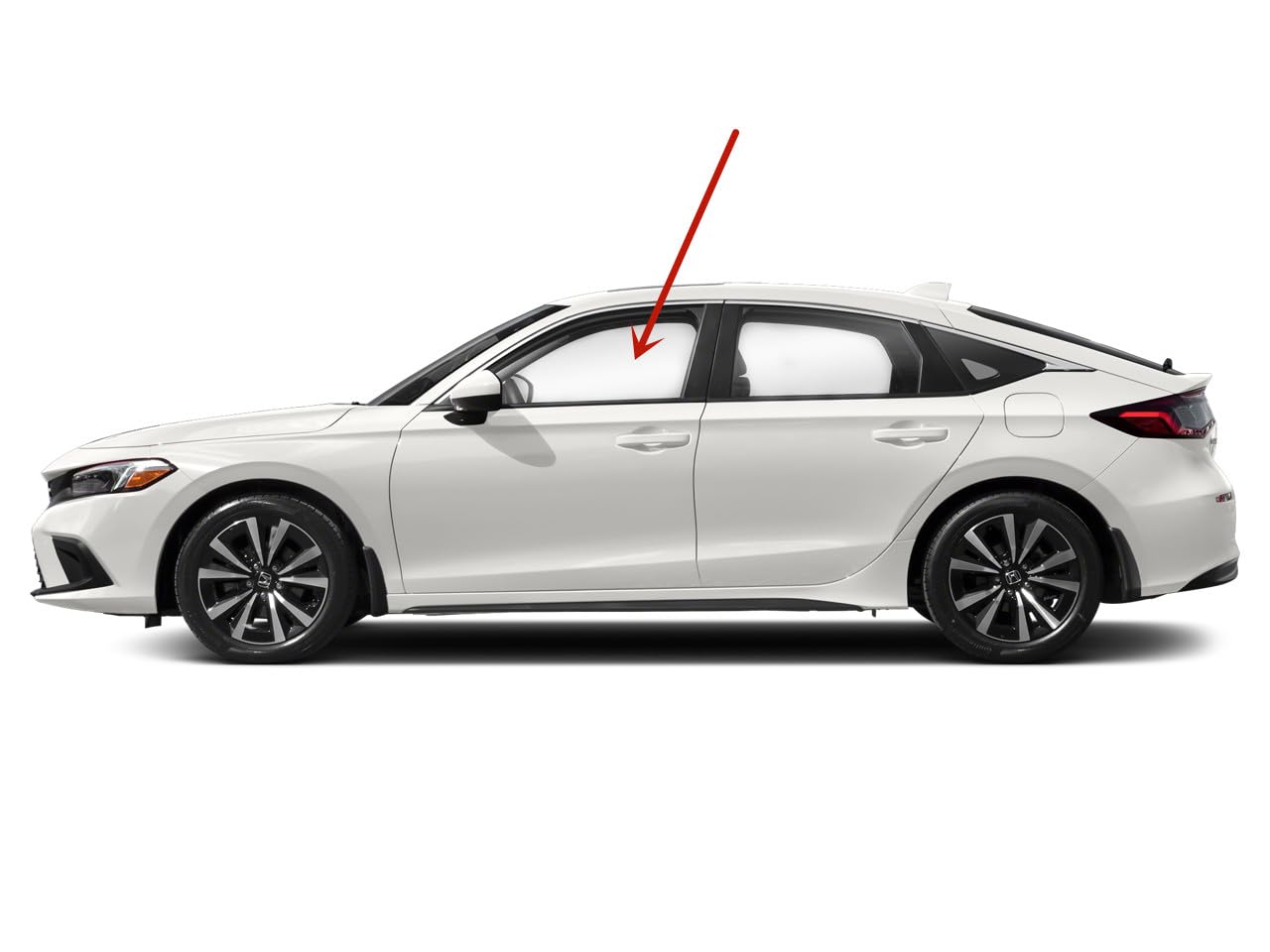 Driver Left Side Front Door Window Door Glass Compatible with Honda Civic 2022-2025 Acura Integra 2023-2025 Models