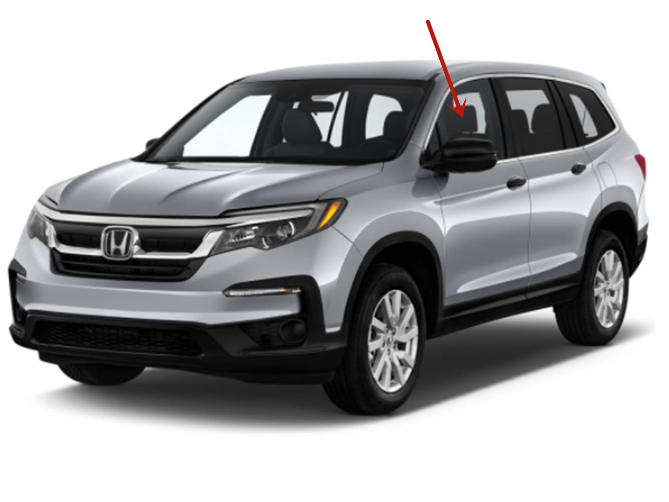 Laminated Driver Left Side Front Door Window Compatible with Honda Pilot 2016-2022 / Passport 2019-2021 Models