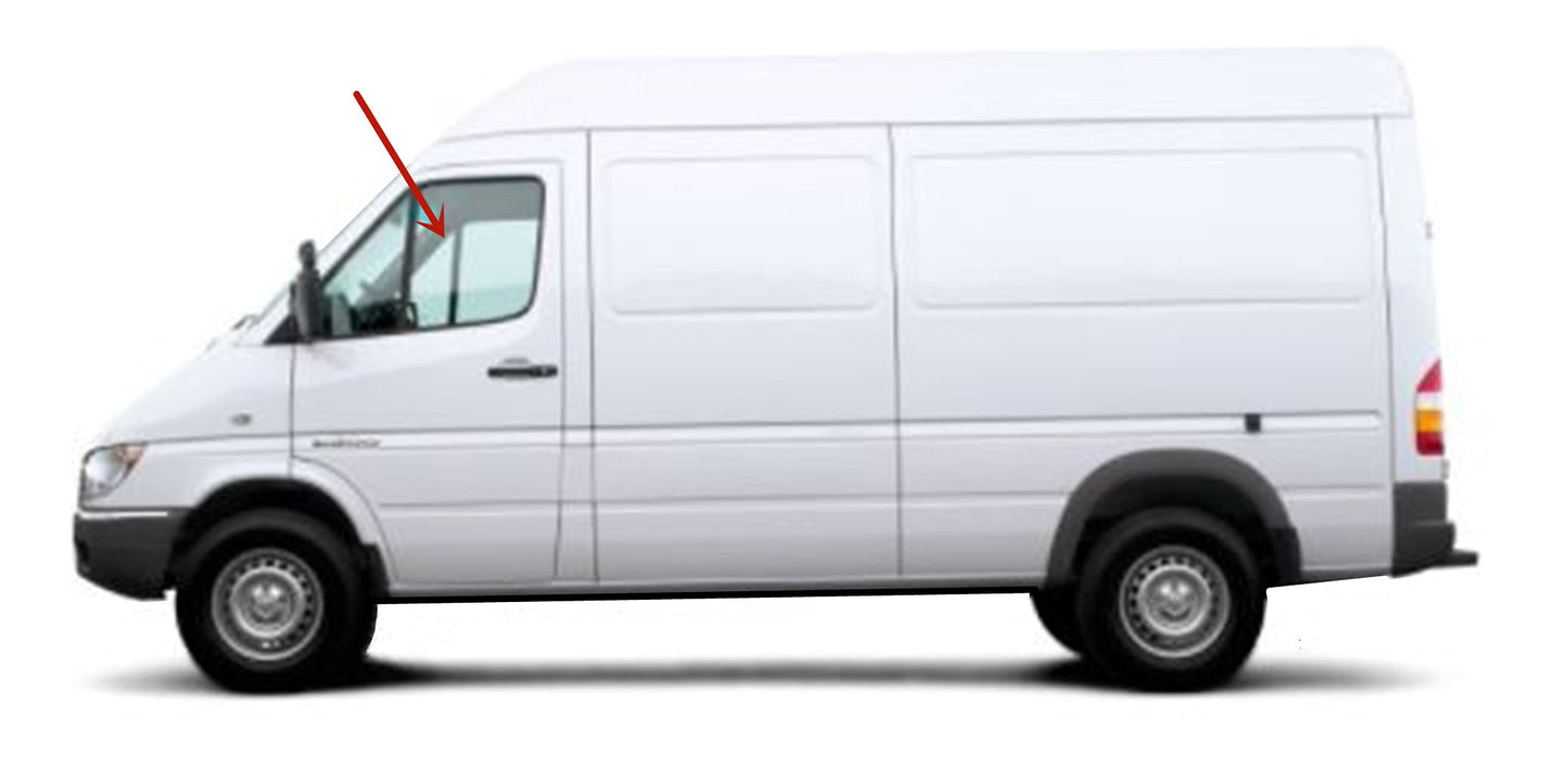 Driver Left Side Front Door Window Door Glass Compatible with Freightliner Sprinter/Dodge Sprinter 2001-2006 Models