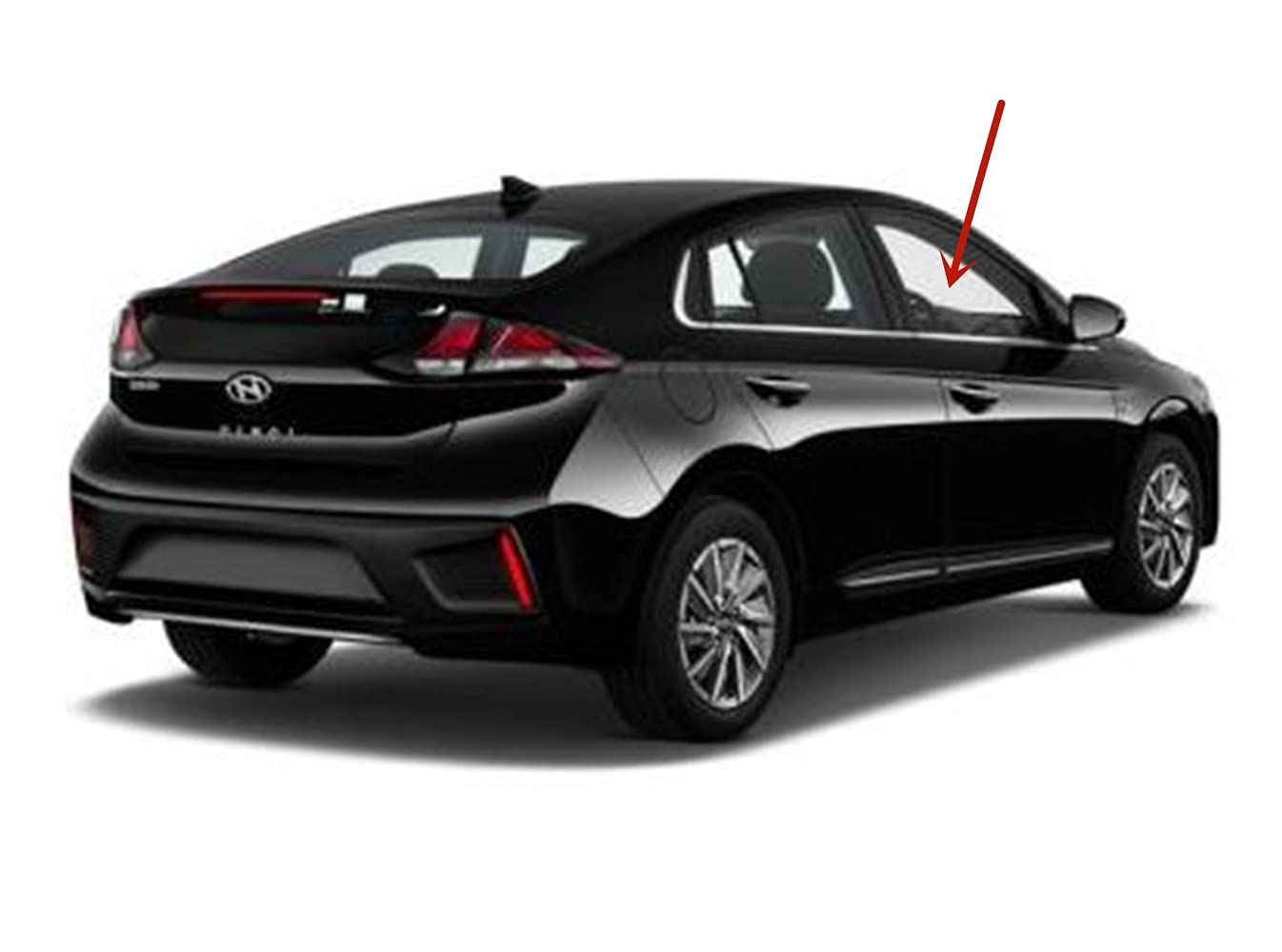 OEM Passenger Right Side Front Door Window Door Glass Compatible with Hyundai Ioniq 2017-2022 Models