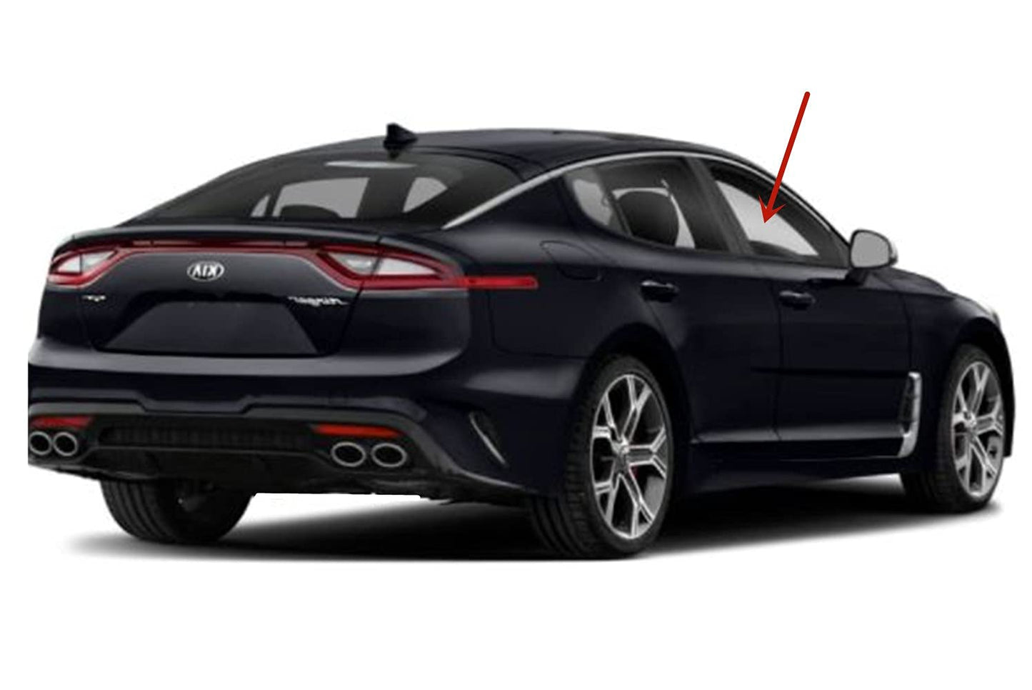 OEM Passenger Right Side Front Door Window Door Glass Compatible with Kia Stinger 2018-2022 Models