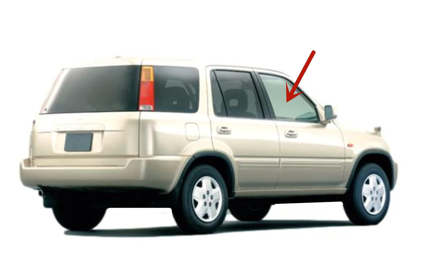 Passenger Right Side Front Door Window Door Glass Compatible with Honda CR-V SUV 1997-2001 Models