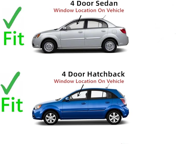 Driver Left Side Front Door Window Door Glass Compatible with Kia Rio / Rio5 2006-2011 Models