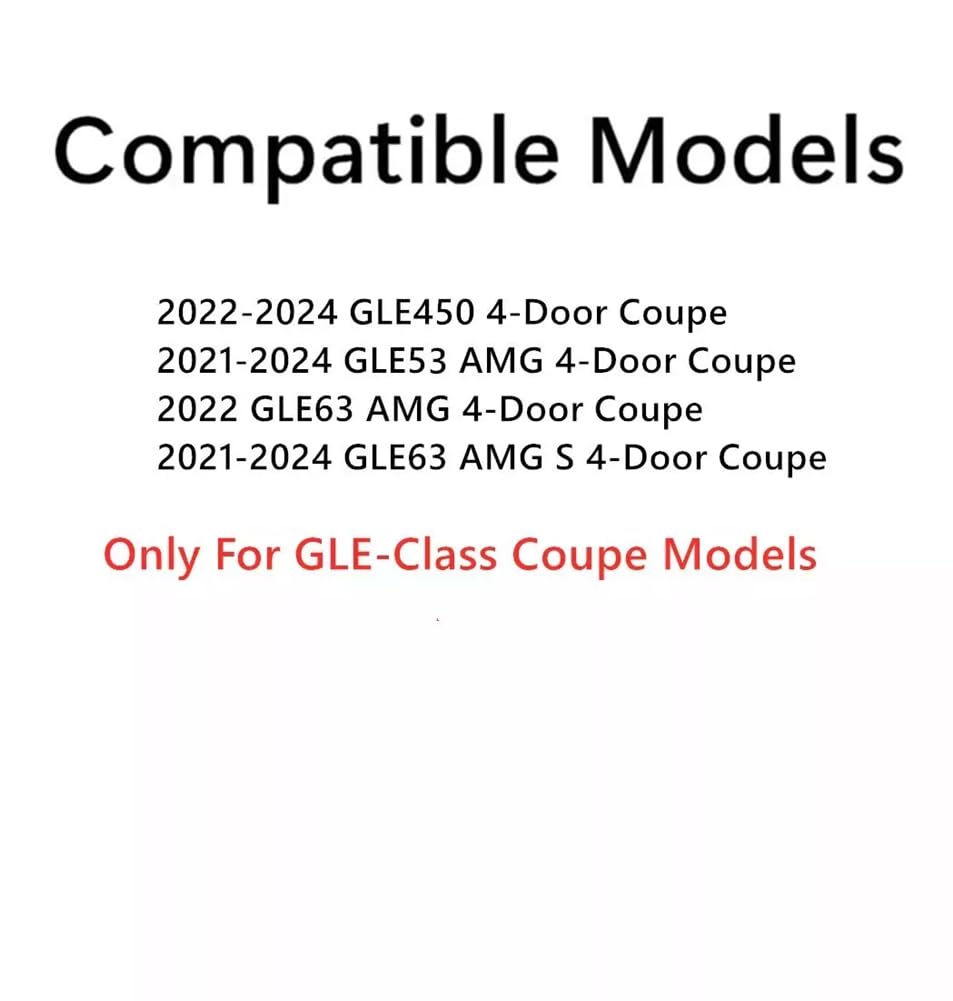 Tempered Passenger Right Side Front Door Window Door Glass Compatible with Mercedes Benz GLE-Class GLE450 GLE53AMG GLE63AMG 2021-2024 4-Door Coupe Models